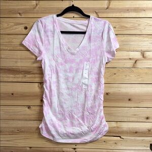 Maternity Isabel Maternity by Ingrid & Isabel Pink Fitted Short Sleeve T-Shirt